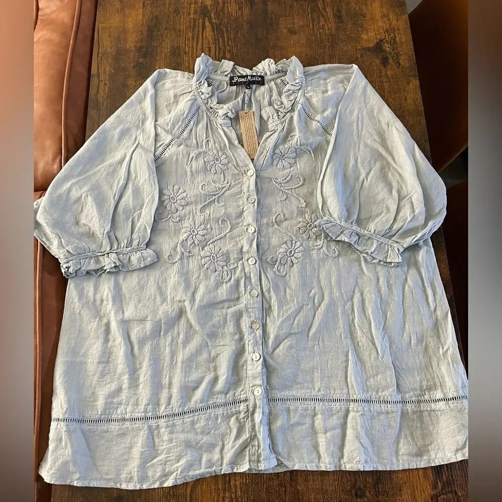 JPAND MATTIE Hand Embroidered Shirt